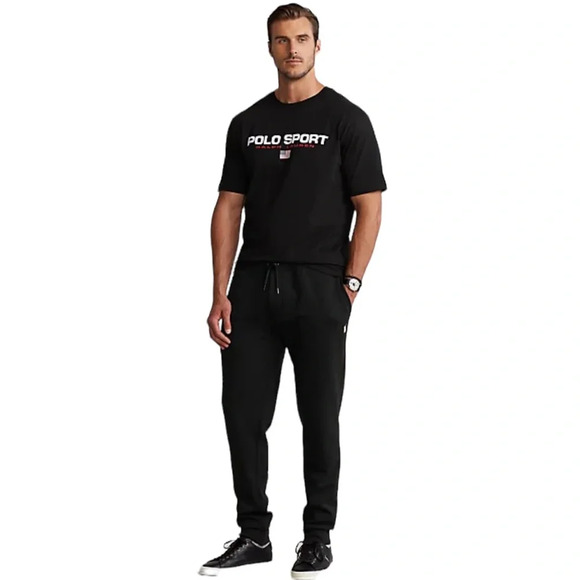 Polo Ralph Lauren Big and Tall Core Replen Black Jogger Sweatpants Mens Size 4LT - Picture 1 of 7